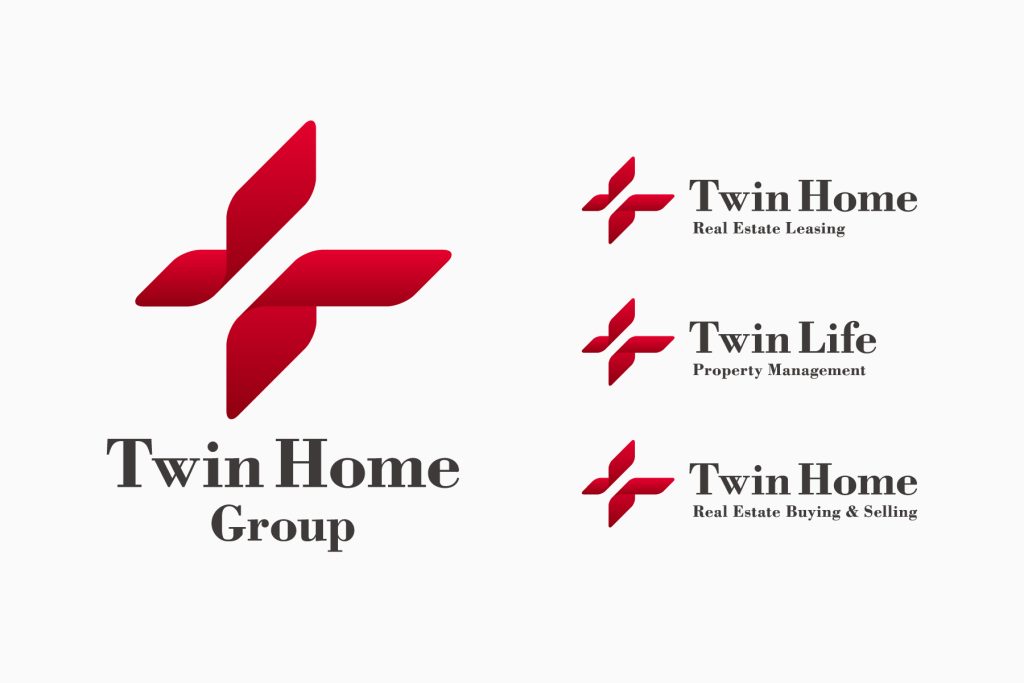 株式会社イースタンインクによるツインホームグループのロゴデザイン事例